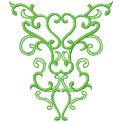 Flowers And Tree Embroidery Design 9